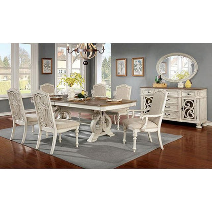 Furniture of America Arcadia CM3150WH-T-TABLE Dining Table IMAGE 3