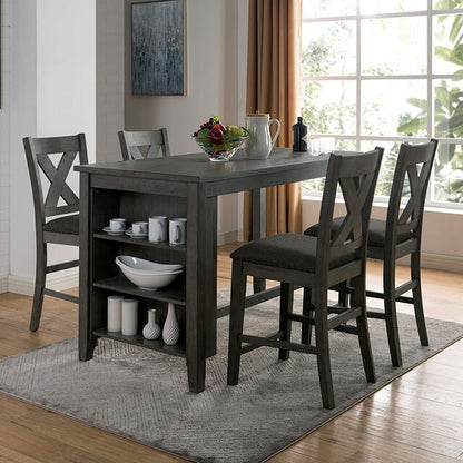  Furniture of America Lana Counter Height Dining Table CM3153GY-PT IMAGE 3