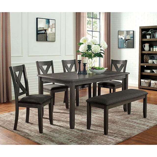  Furniture of America Cilgerran Dining Table CM3153GY-T IMAGE 2