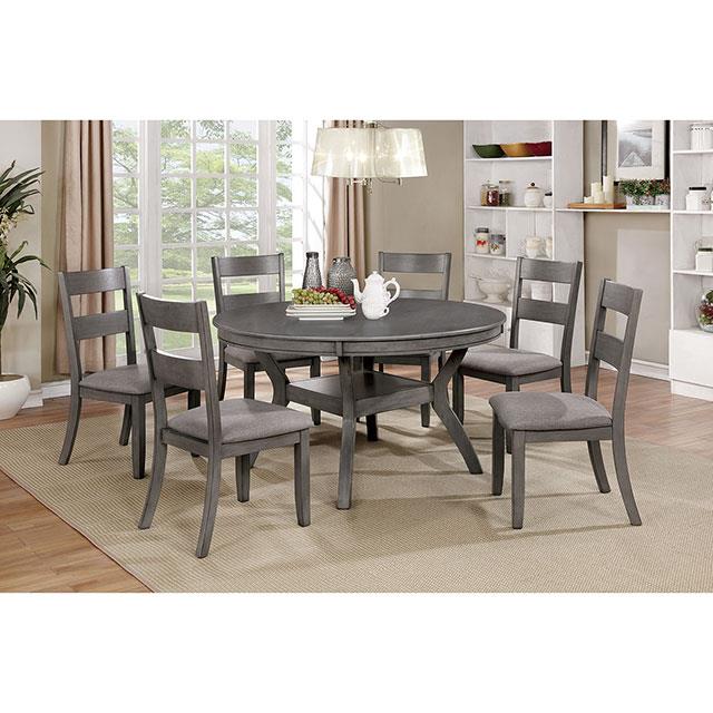  Furniture of America Round Juniper Dining Table CM3162RT IMAGE 1