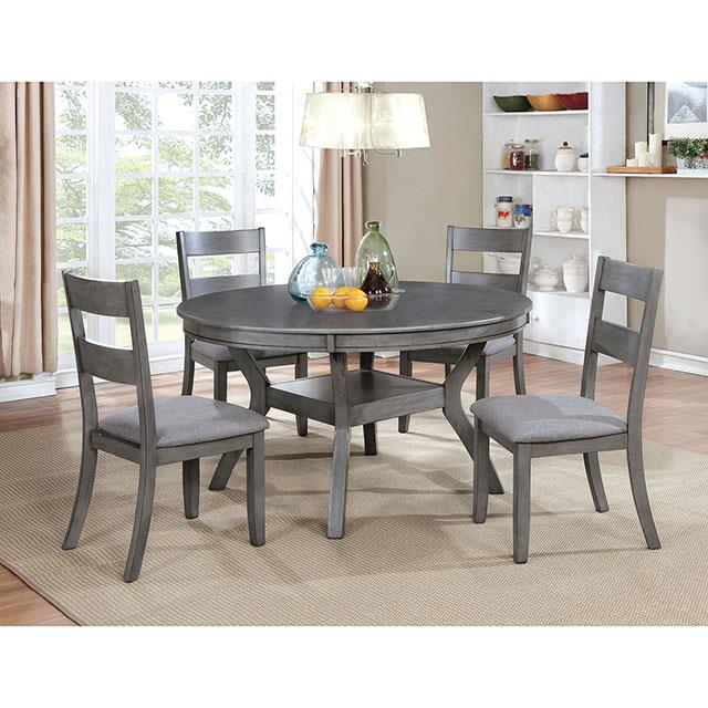  Furniture of America Round Juniper Dining Table CM3162RT IMAGE 2