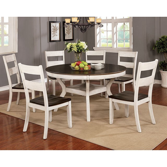 Furniture of America Juniper Dining Chair CM3162WH-SC-2PK IMAGE 2