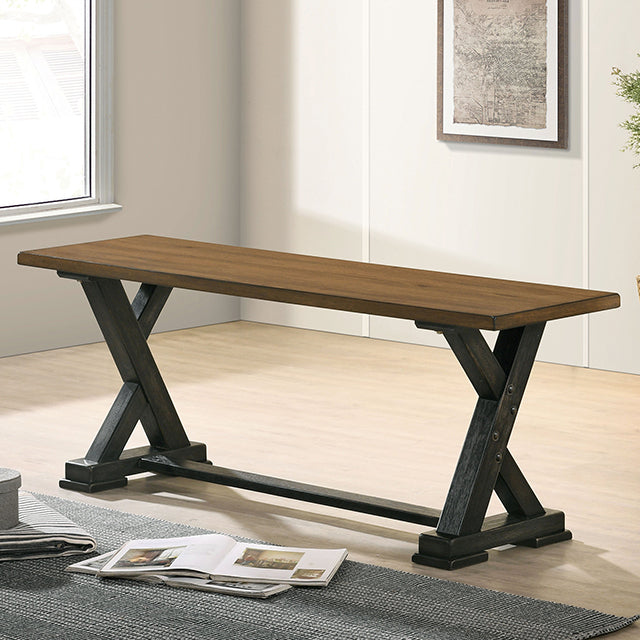  Furniture of America Yensley Bench CM3167A-BN IMAGE 1