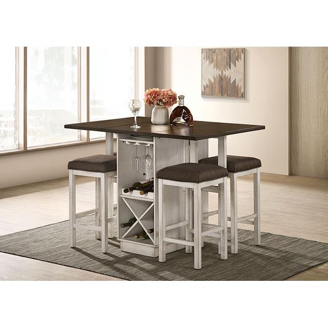 Furniture of America Bingham CM3168BR-PT Counter Ht. Table IMAGE 2