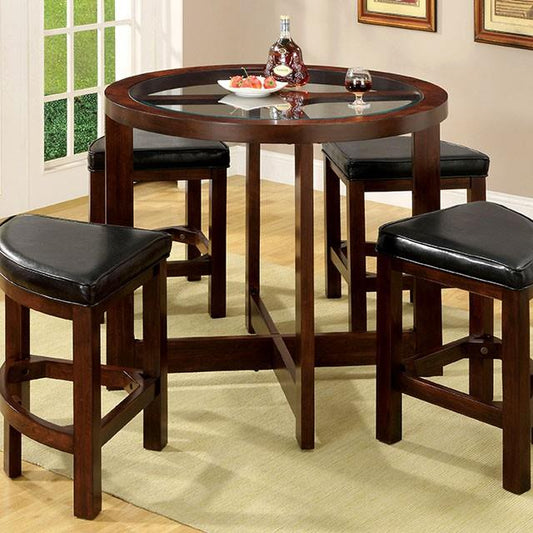  Furniture of America Crystal Cove CM3321PT-5PK 5 Pc. Counter Ht. Table Set IMAGE 1