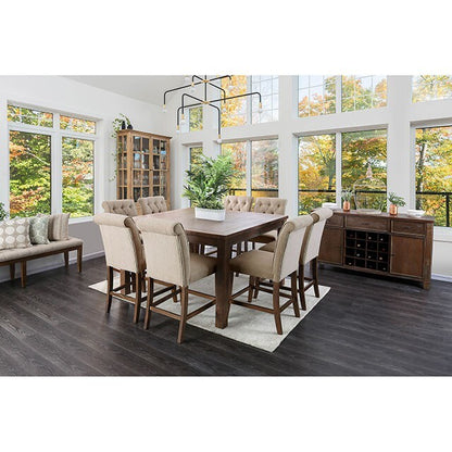  Furniture of America Square Sania Counter Height Dining Table CM3324A-PT-54-VN IMAGE 1