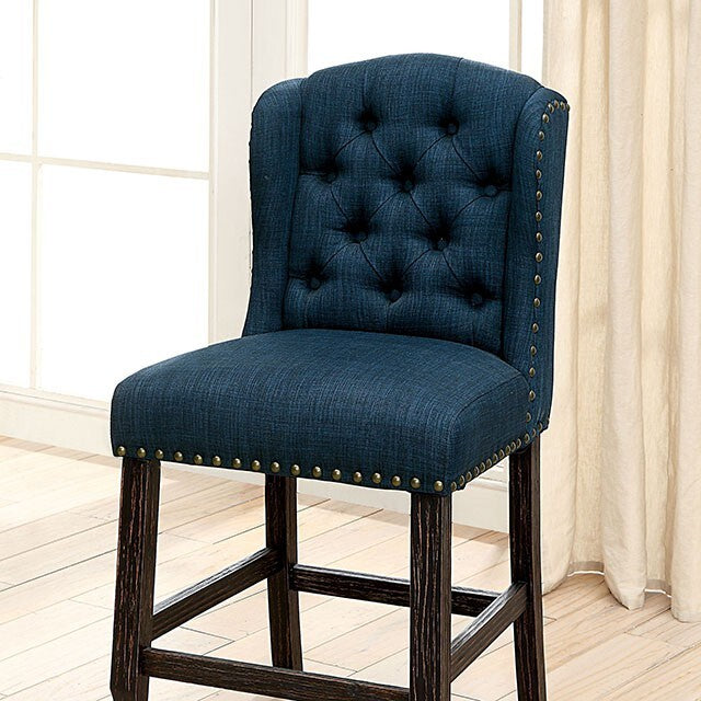  Furniture of America Sania Counter Height Dining Chair CM3324BK-BL-PCW-2PK IMAGE 1