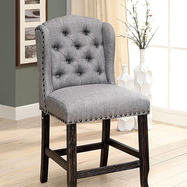 Furniture of America Sania CM3324BK-LG-PCW-2PK Counter Ht. Chair (2/Box) IMAGE 2