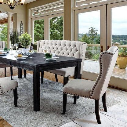Furniture of America Sania CM3324BK-T-84-VN 84" Dining Table IMAGE 1