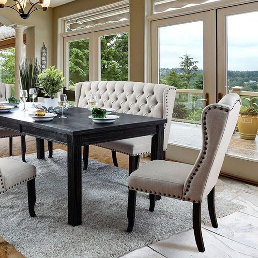 Furniture of America Sania CM3324BK-T-84-VN 84" Dining Table IMAGE 1