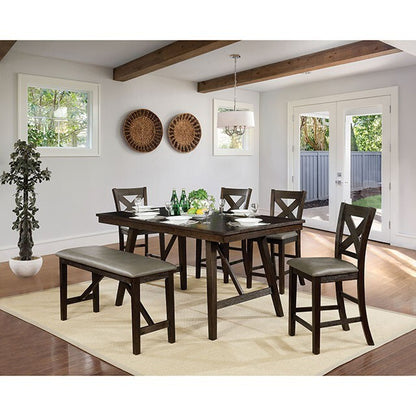  Furniture of America Bridgeville Counter Height Dining Table CM3344PT IMAGE 1