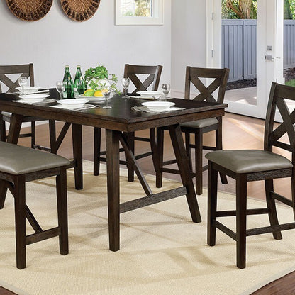  Furniture of America Bridgeville Counter Height Dining Table CM3344PT IMAGE 2