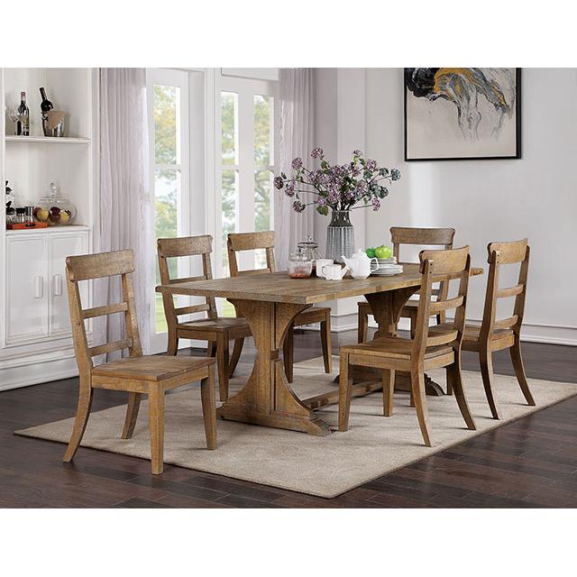 Furniture of America Leonidas CM3389NT-T-TABLE Dining Table IMAGE 2