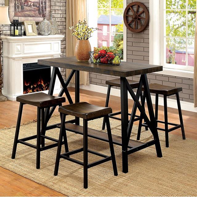 Furniture of America Lainey CM3415PT COUNTER HT. TABLE IMAGE 3