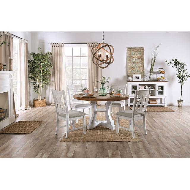 Furniture of America Auletta CM3417RT Round Table IMAGE 2