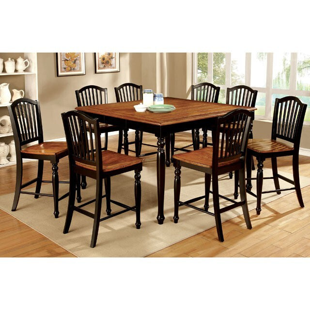  Furniture of America Square Mayville Counter Height Dining Table CM3431PT IMAGE 1