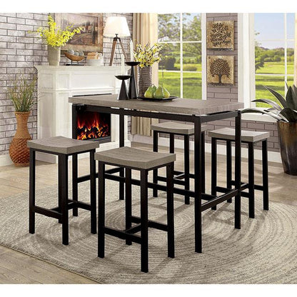 Furniture of America Vilvoorde CM3454PT-5PK 5 Pc. Counter Ht. Table Set IMAGE 1