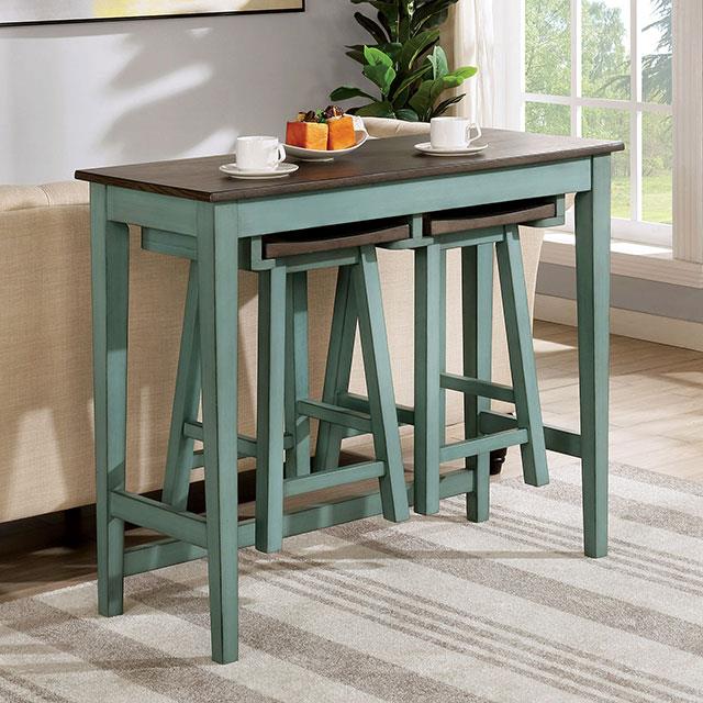  Furniture of America Elinor CM3475GR-PT-3PK Bar Table Set IMAGE 2