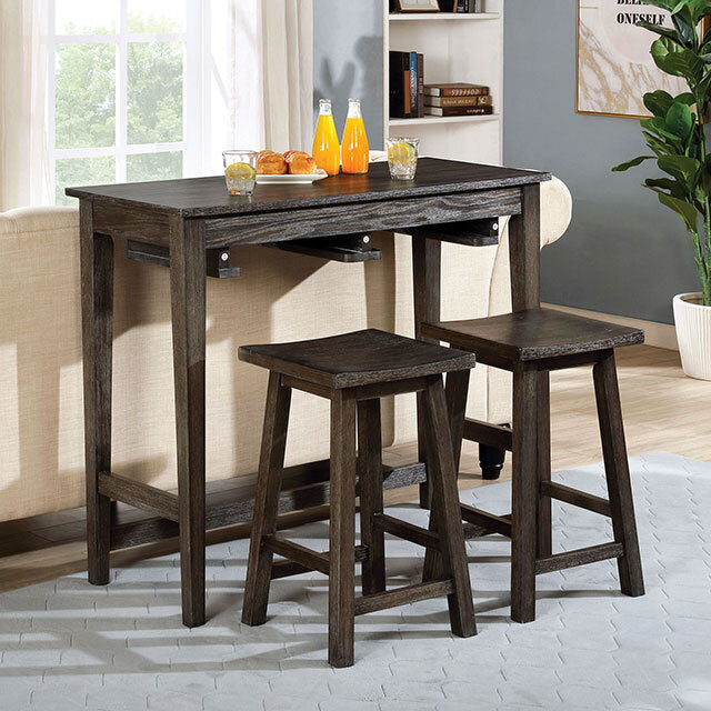  Furniture of America Elinor 3 pc Dinette CM3475GY-PT-3PK IMAGE 1