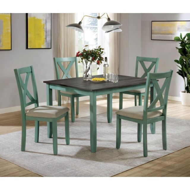  Furniture of America Anya 5 pc Dinette CM3476GR-T-5PK IMAGE 2