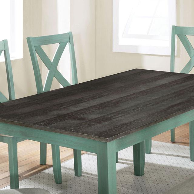  Furniture of America Anya 7 pc Dinette CM3476GR-T-7PK IMAGE 3