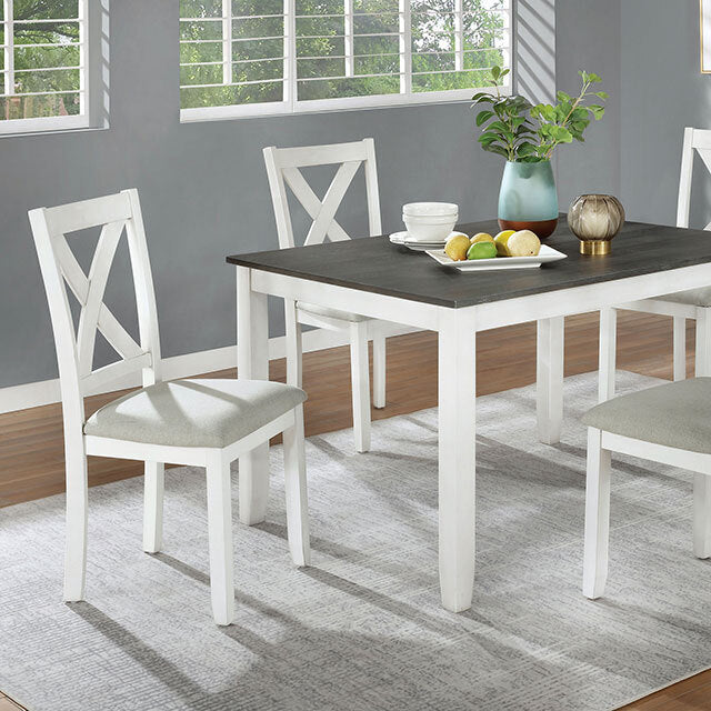  Furniture of America Anya 5 pc Dinette CM3476WH-T-5PK IMAGE 1