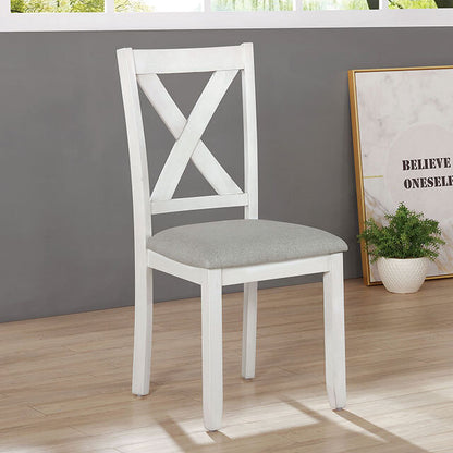  Furniture of America Anya 7 pc Dinette CM3476WH-T-7PK IMAGE 5