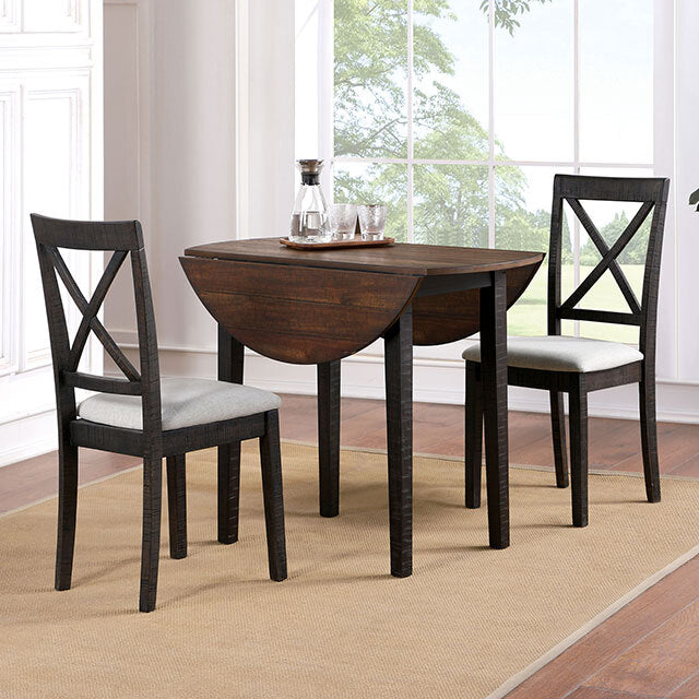  Furniture of America Jaelynn 3 pc Dinette CM3477RT-3PK IMAGE 2