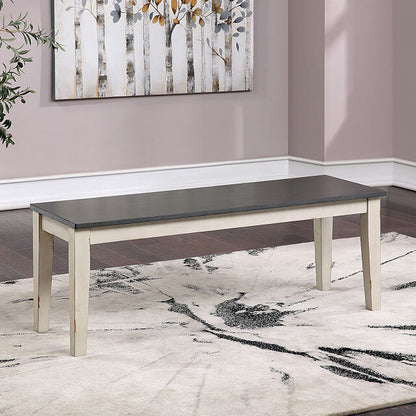  Furniture of America Frances Bench CM3478WH-BN IMAGE 1