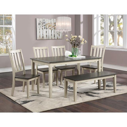  Furniture of America Frances Dining Table CM3478WH-T IMAGE 2