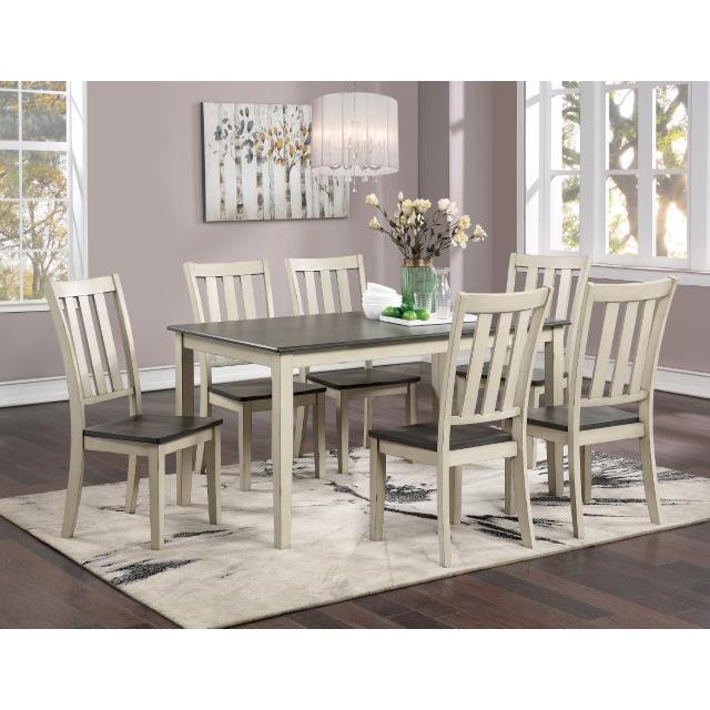  Furniture of America Frances Dining Table CM3478WH-T IMAGE 3