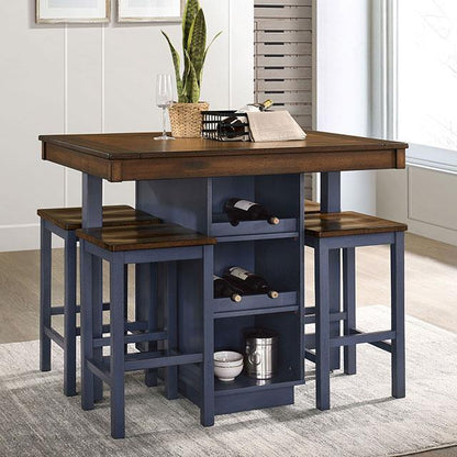 Furniture of America Azurine CM3493PT-5PK 5 Pc. Counter Ht. Set IMAGE 3