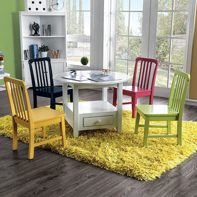  Furniture of America Kids Seating Table Sets CM3524RT-5PK-3A3 IMAGE 1