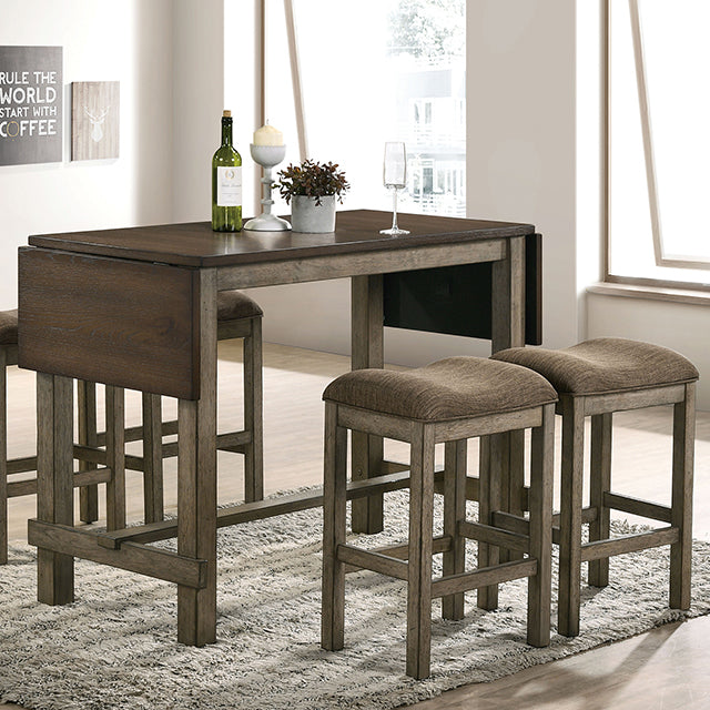  Furniture of America Gumboro Counter Height Dining Table CM3547BR-PT IMAGE 3