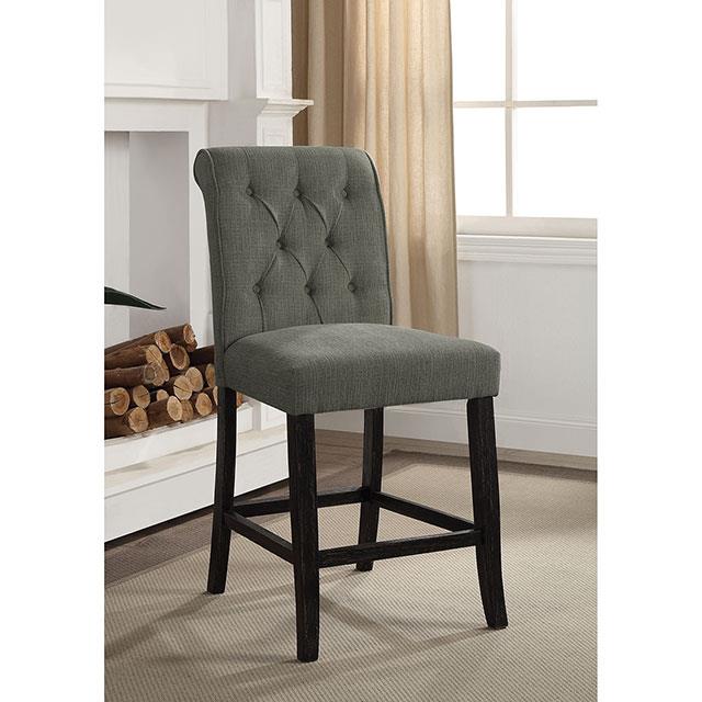 Furniture of America Izzy CM3564GY-PC-2PK Counter Ht. Chair (2/Ctn) IMAGE 1