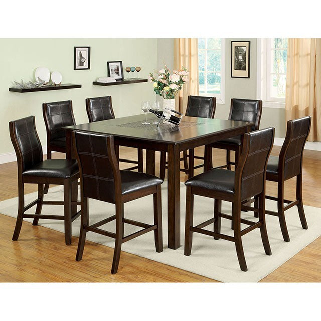  Furniture of America Square Townsend Counter Height Dining Table CM3669PT IMAGE 2
