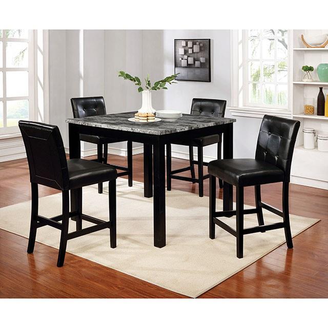  Furniture of America Wildrose 5 pc Counter Height Dinette CM3712PT-5PK IMAGE 2