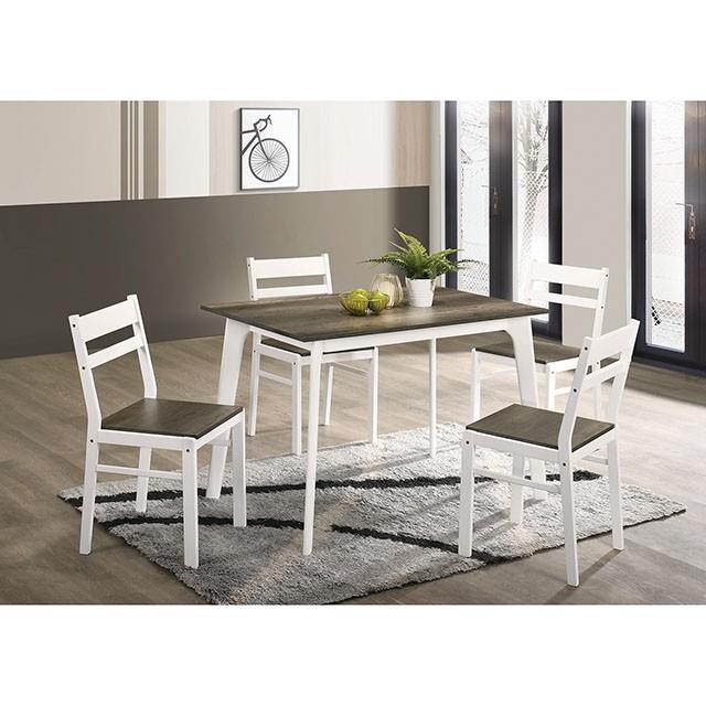  Furniture of America Debbie 5 pc Dinette CM3714GY-T-5PK IMAGE 2