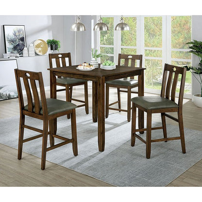  Furniture of America Brinley 5 pc Counter Height Dinette CM3717PT-5PK IMAGE 2