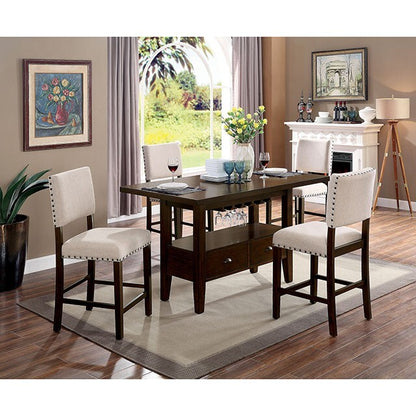  Furniture of America Lordello Counter Height Dining Table CM3730PT-TABLE IMAGE 2