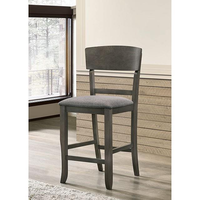  Furniture of America Stacie CM3733GY-PC-2PK Counter Ht. Chair (2/Ctn) IMAGE 2