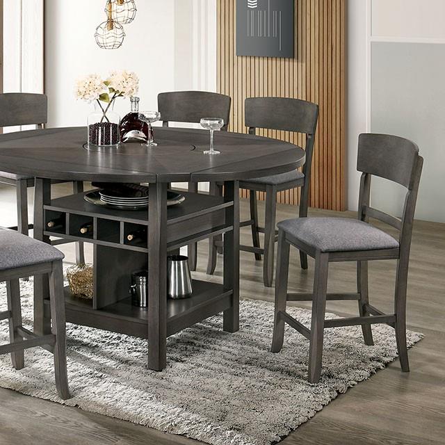  Furniture of America Stacie CM3733GY-RPT-TABLE Counter Ht. Table IMAGE 1