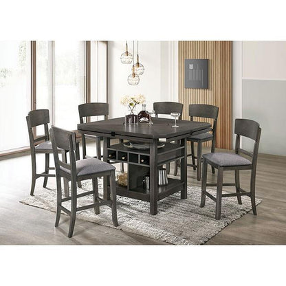  Furniture of America Stacie CM3733GY-RPT-TABLE Counter Ht. Table IMAGE 3
