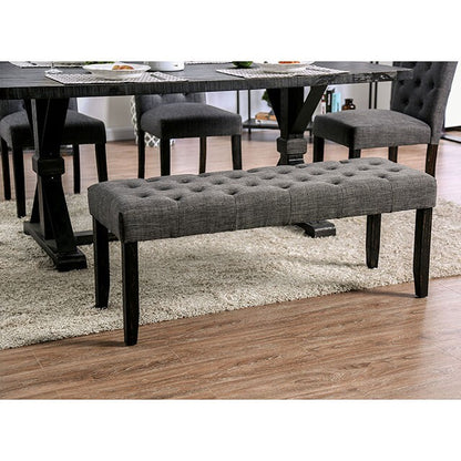  Furniture of America Alfred Bench CM3735GY-BN IMAGE 2