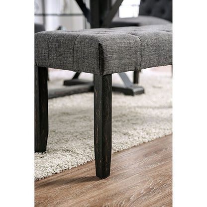  Furniture of America Alfred Bench CM3735GY-BN IMAGE 3
