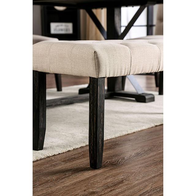 Furniture of America Alfred CM3735IV-BN Bench IMAGE 2