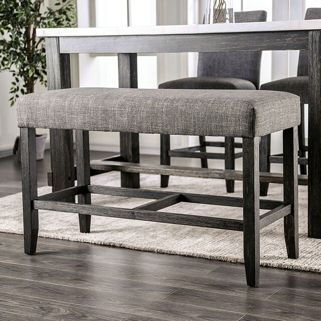  Furniture of America Brule Counter Height Bench CM3736GY-PBN IMAGE 1