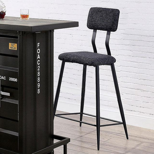 Furniture of America Dicarda CM3789BK-BC-2PK Bar Ht. Chair (2/CTN) IMAGE 1
