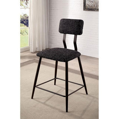 Furniture of America Dicarda CM3789BK-PC-2PK Counter Ht. Chair (2/Ctn) IMAGE 2