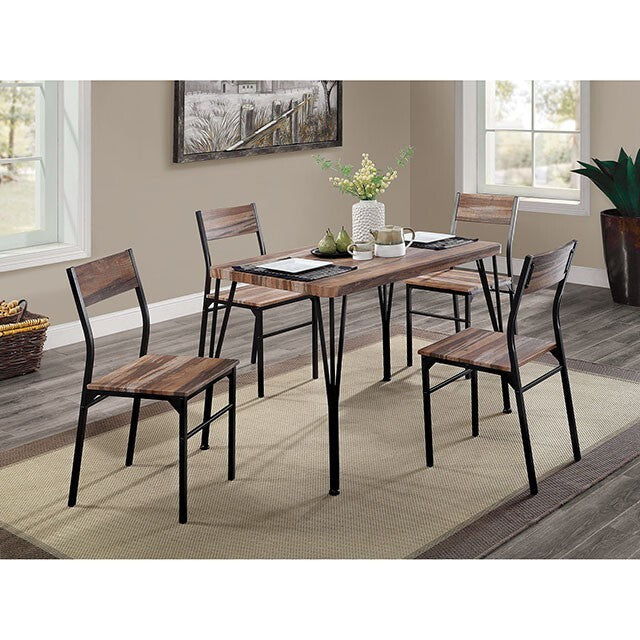  Furniture of America Farnham 5 pc Dinette CM3796T-44-5PK IMAGE 2